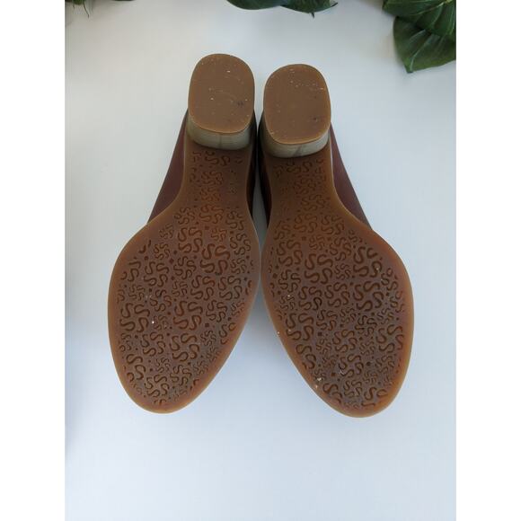 Softwalk Keya Mules Shoes Heels Leather Brown Fall Spring Boho Comfort Size 7N - Picture 9 of 11